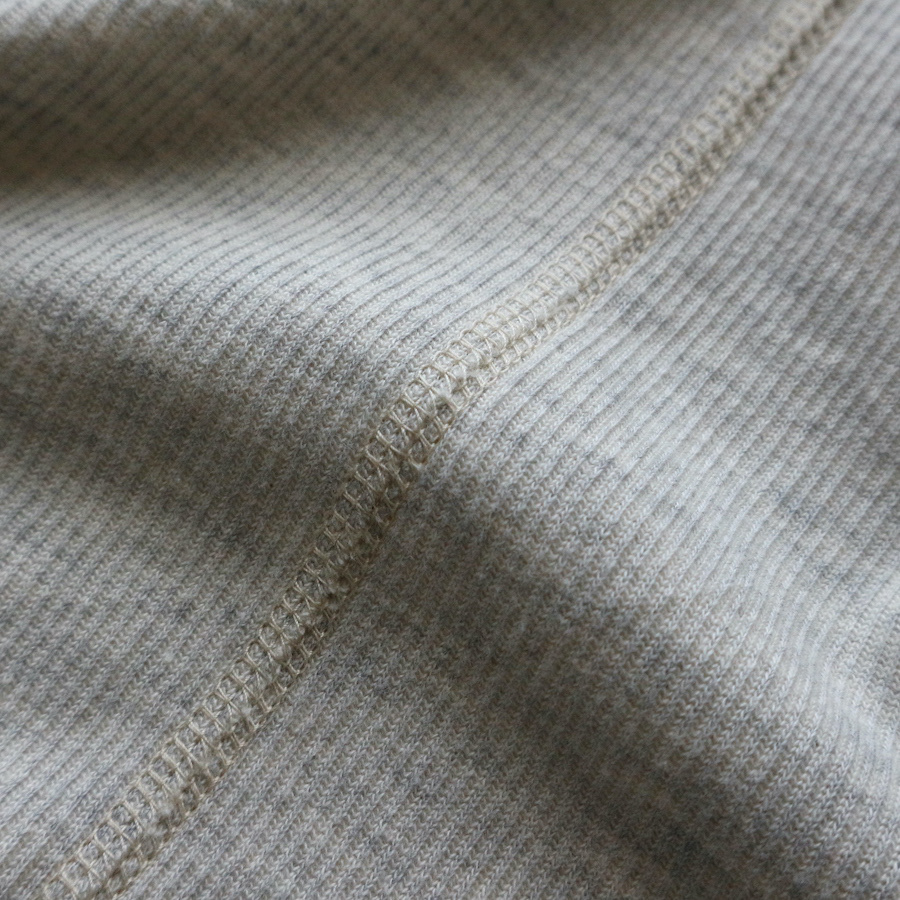 LRC1106 - DOUBLE FACE VINTAGE PINSTRIPE RIB KNIT L/S MOCK NECK