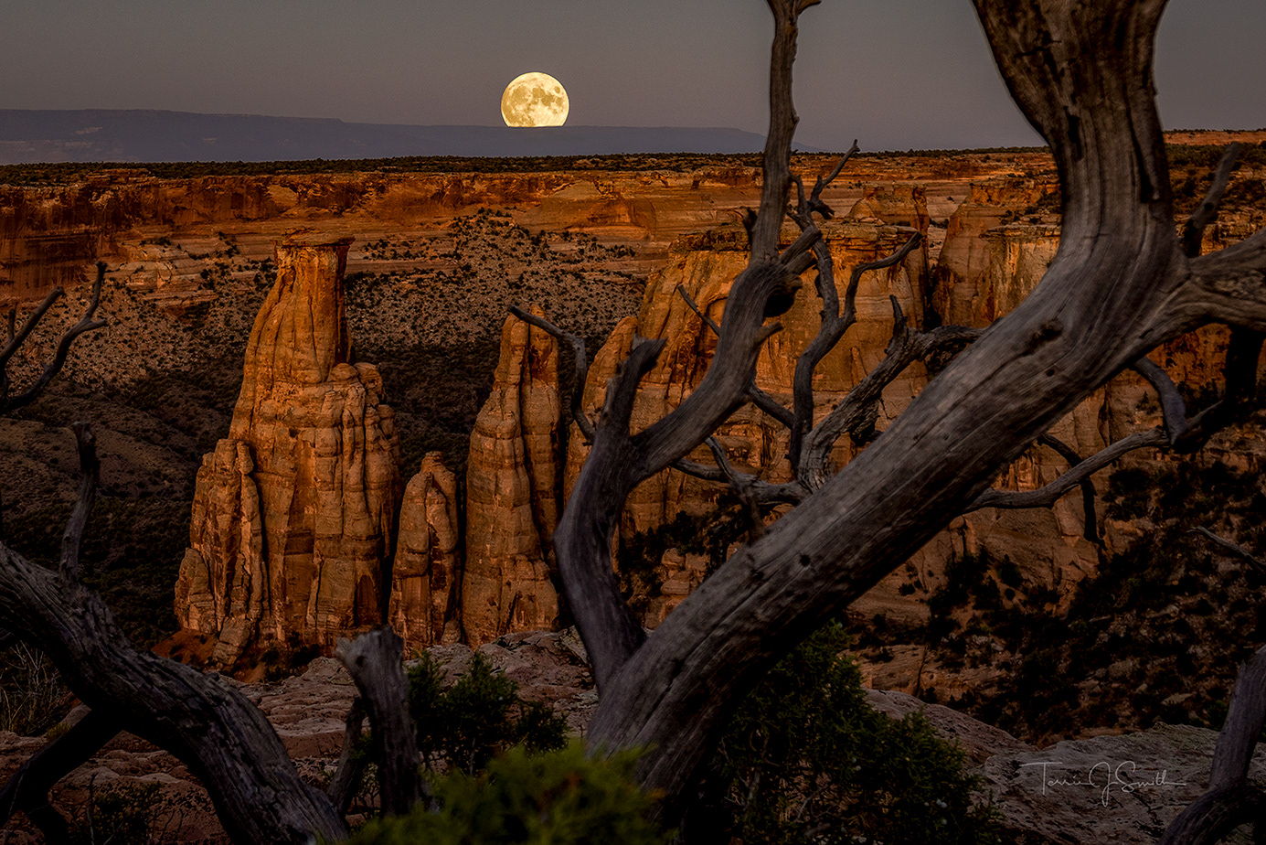 Full Moon Rising over the Grand Mesa