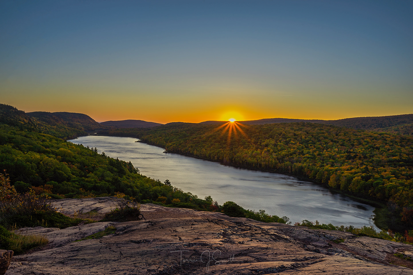 Porcupine Mountain sunrise, Michigan Upper Peninsula - October 2019