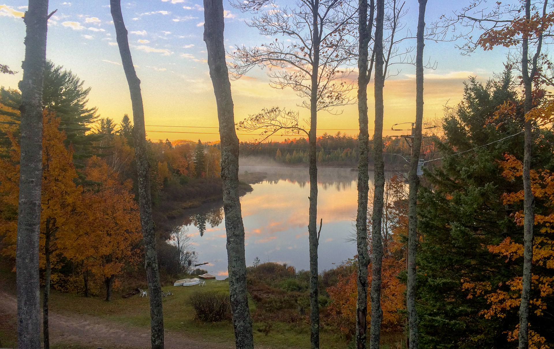 Hiawatha National Forest sunrise, Michigan - October 2016