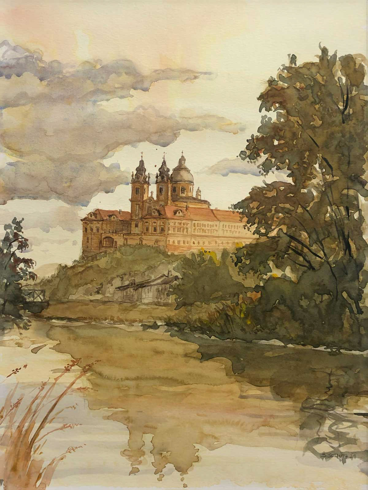 Stift Melk, 30 x 40 cm, 2021