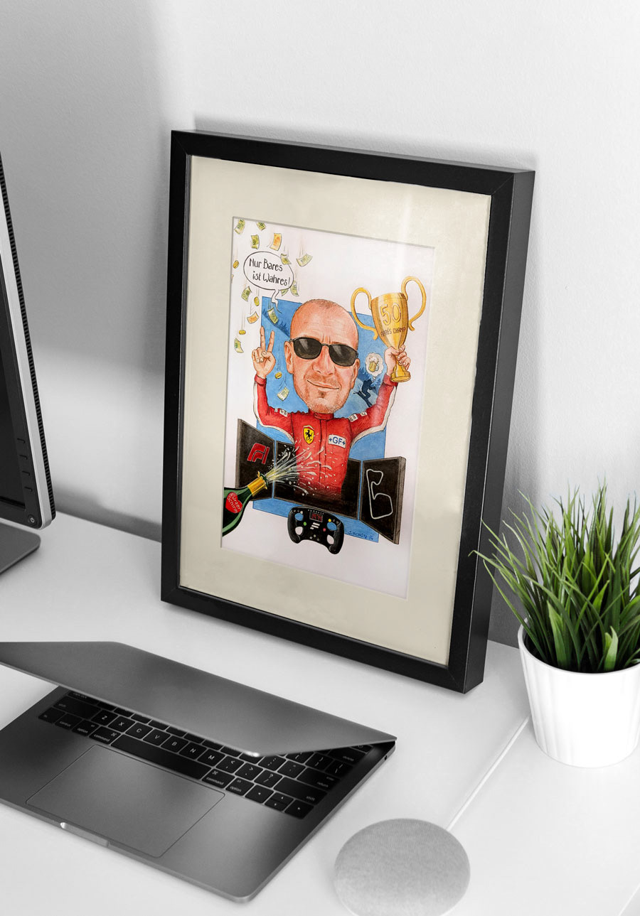 Standardformat mit Rahmen 30 x 40 cm