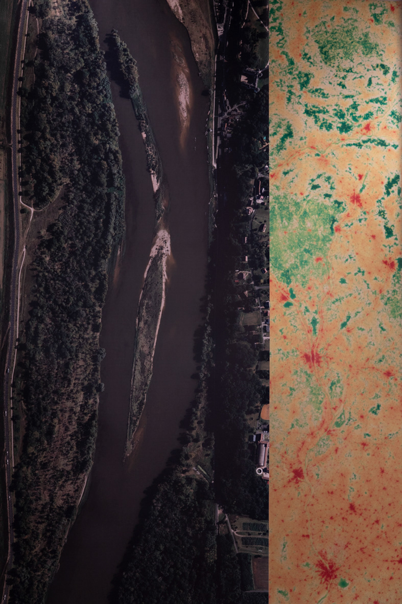 Cabinet de cartes - Tirage d'une orthophotographie et carte du gradient de naturalité