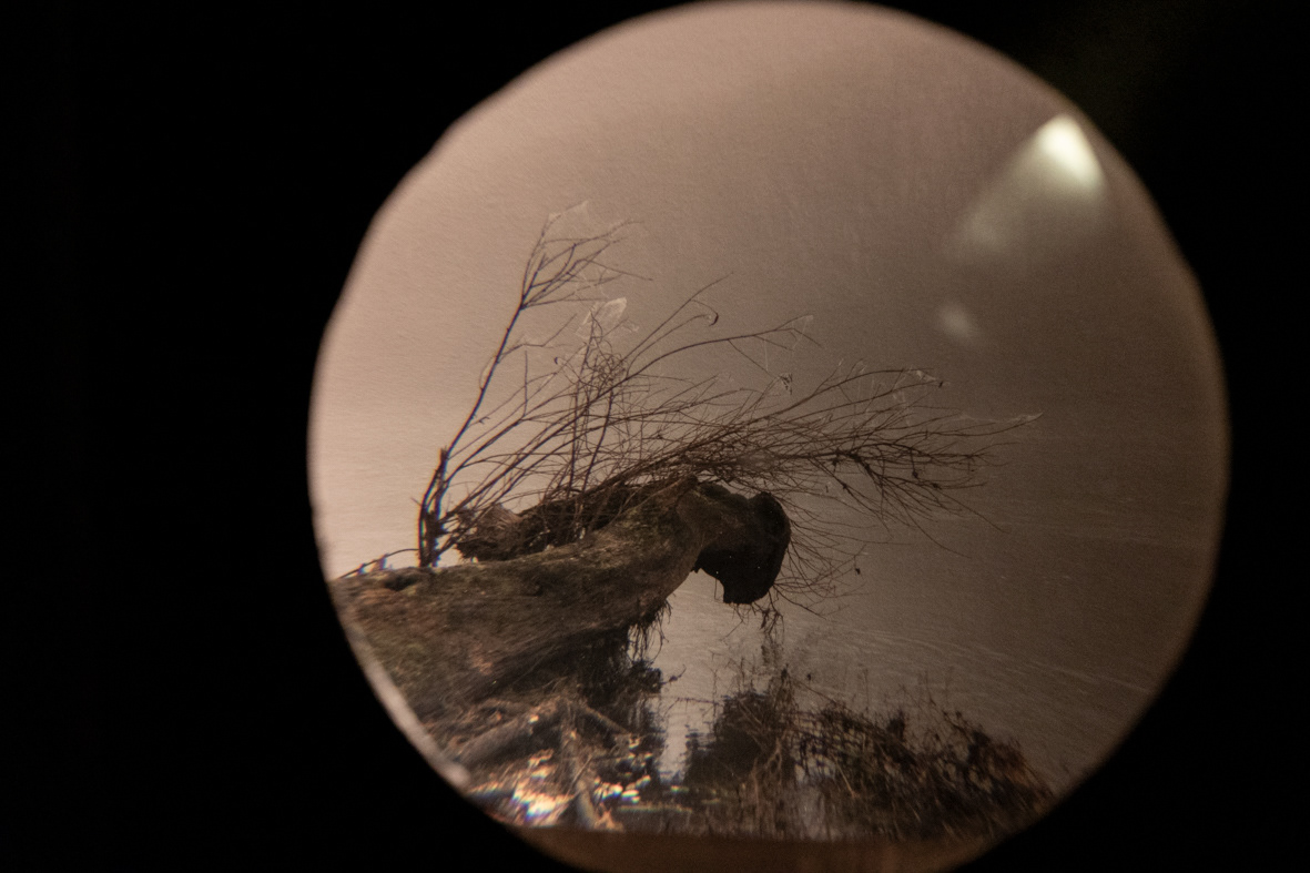 Tirage monté sur loupe