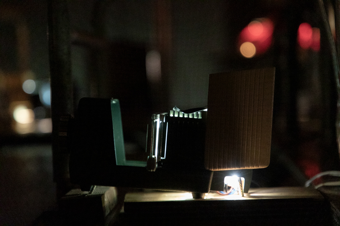 Diapositive montée sur projecteur