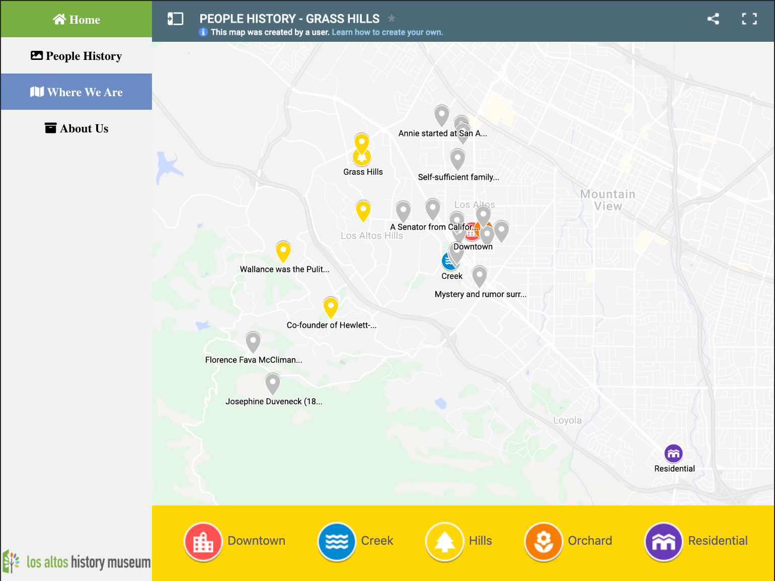 People History Maps with label