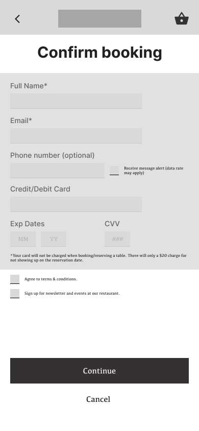Info page