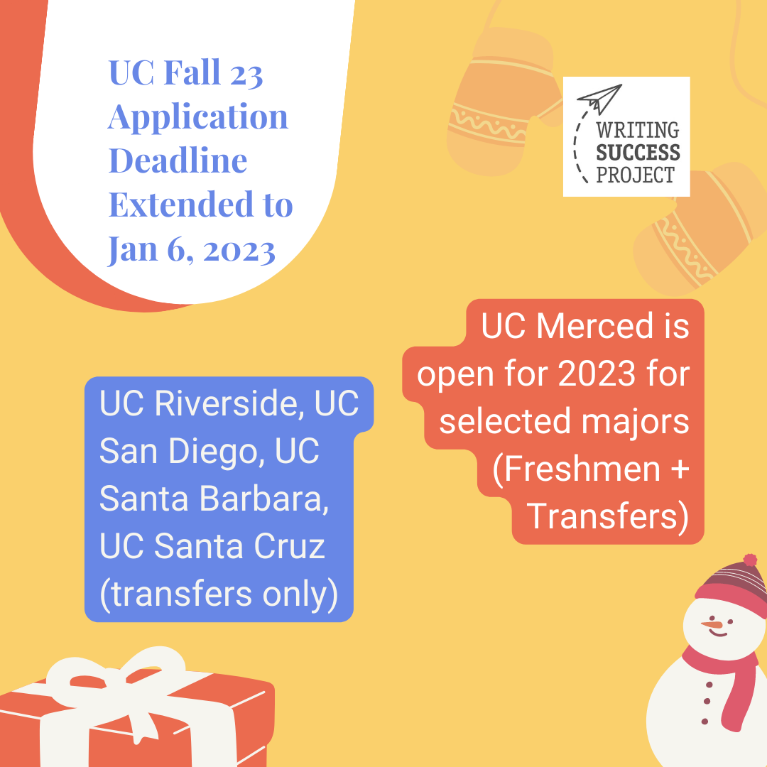 UC Fall 23 Application Post