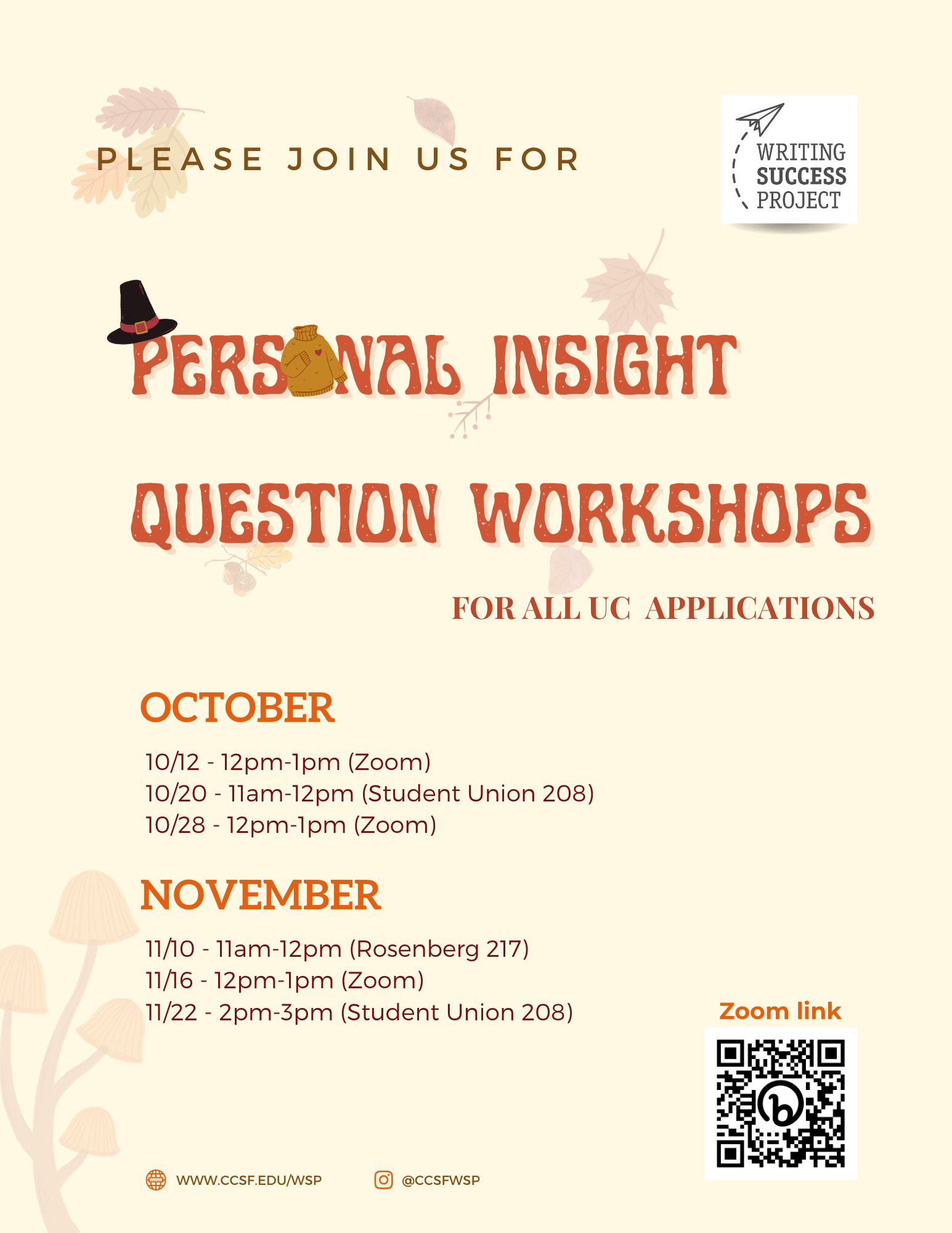 Personal Insight Question Workshops