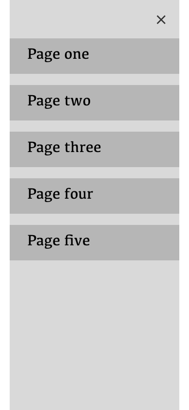 Navigation elements