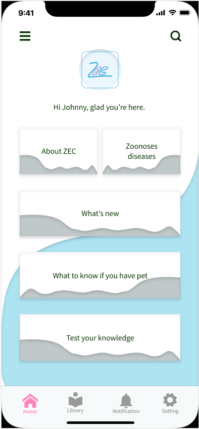 ZEC's application homepage