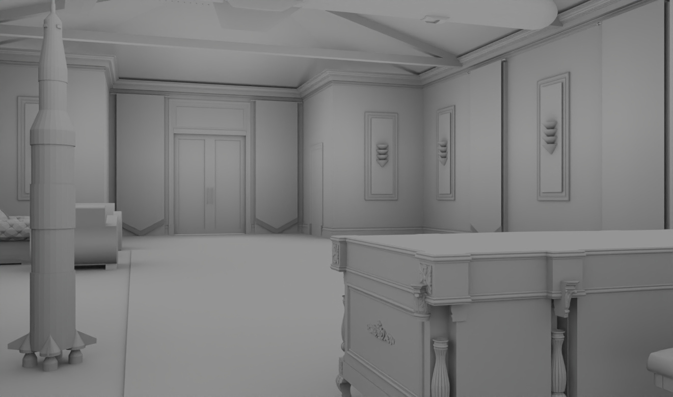 SketchUP white model