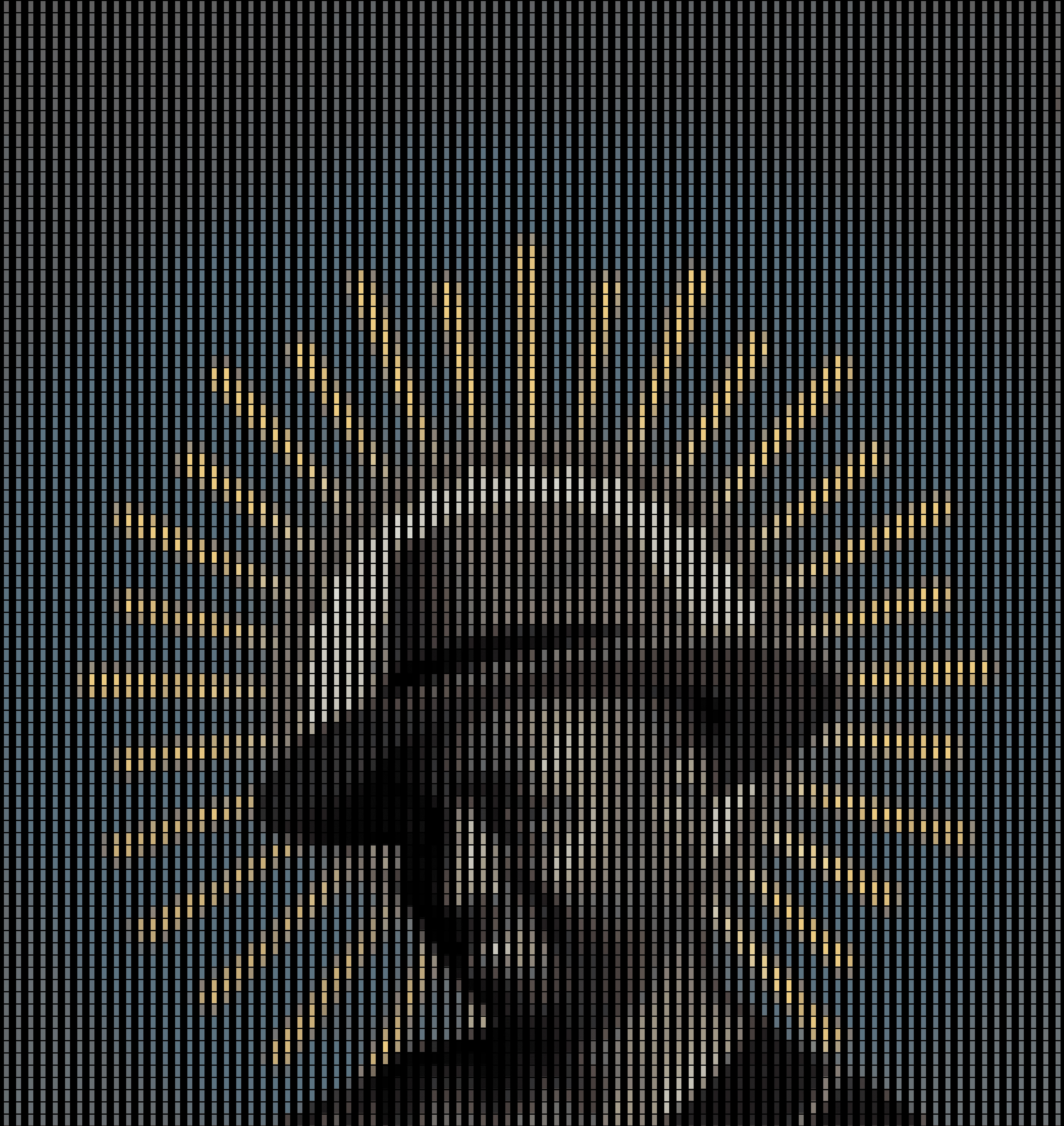 Custom bead curtain chart