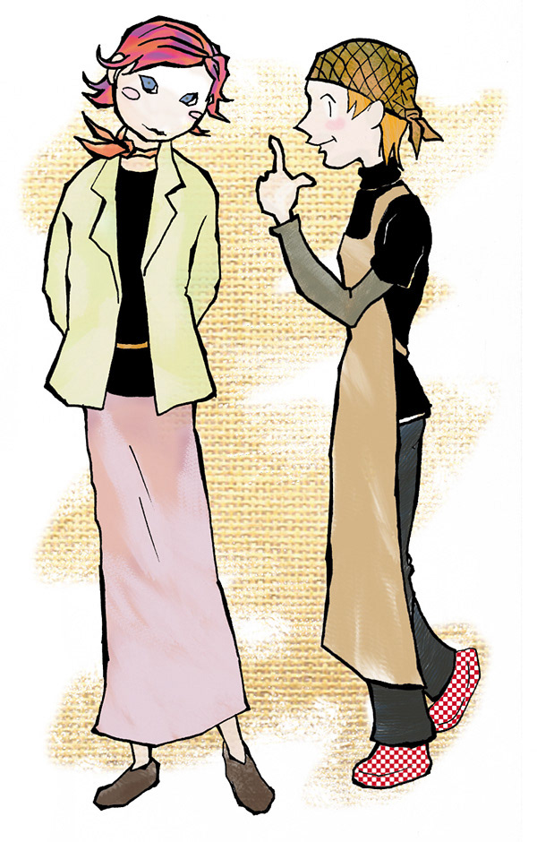 おしゃれ女性挿絵