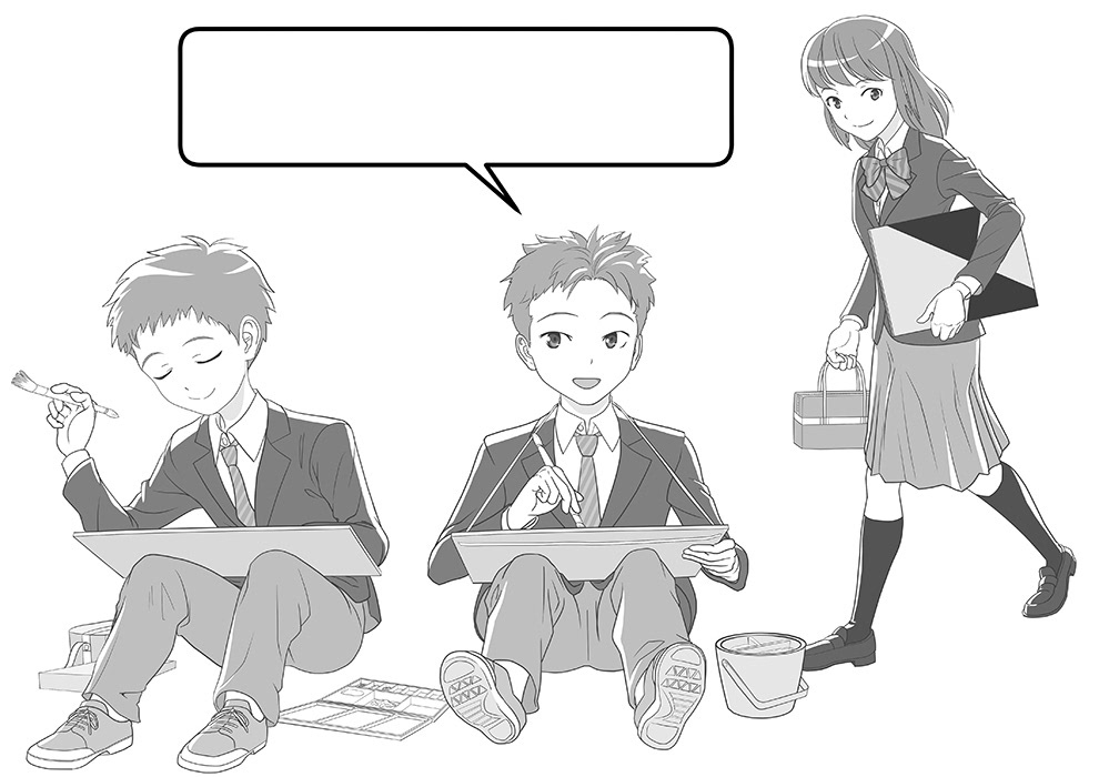内部カット想定(表紙と絵柄を統一)。