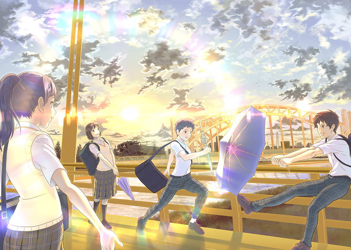 キャラクターではなく等身大の学生として共感してもらう意図で、特定の誰かが目立つ事が無い様に留意しました。