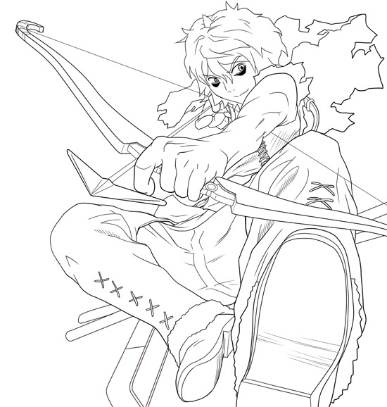 ラフ案_キャラ草案A強