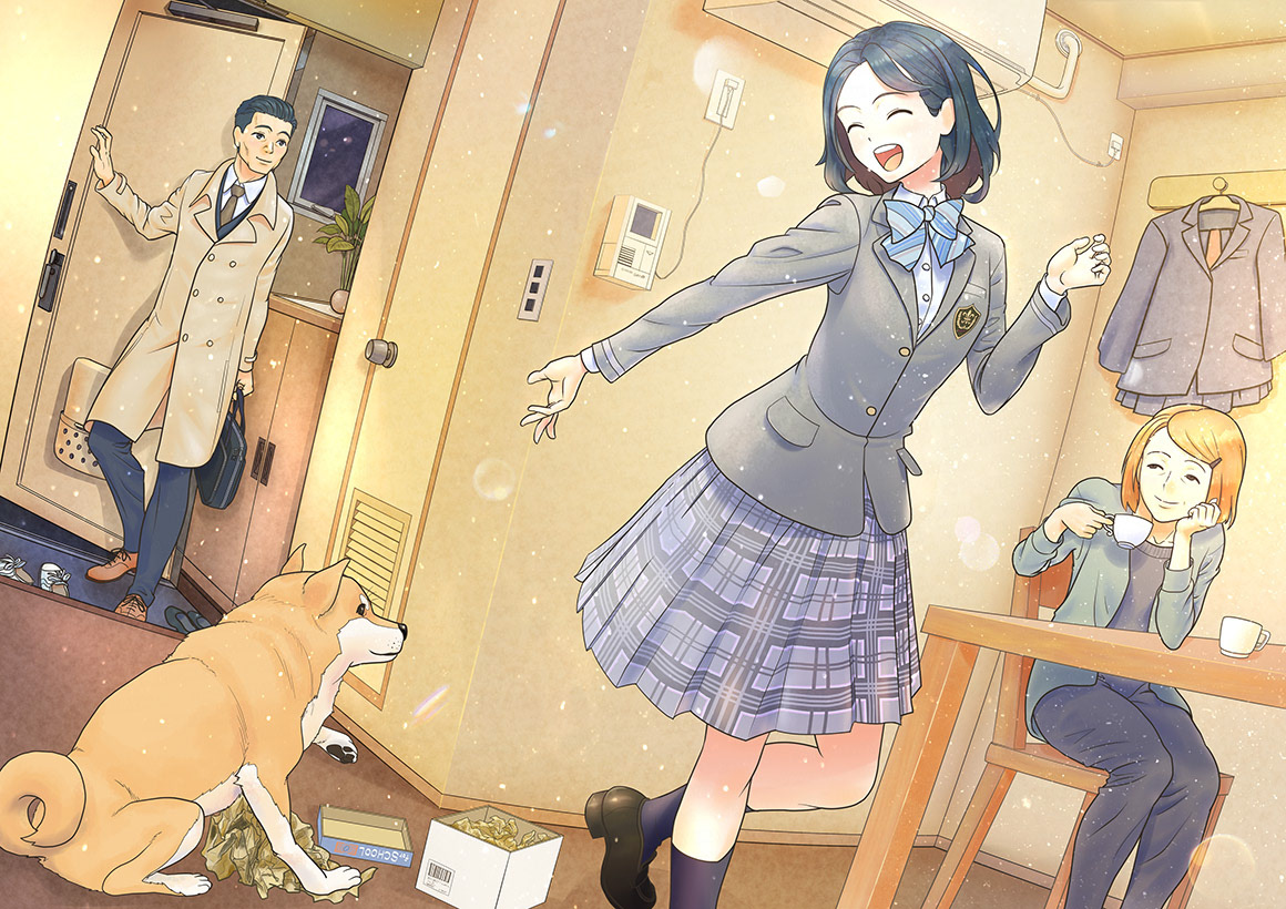 「この制服が着たくて頑張ったんだぁ!」
