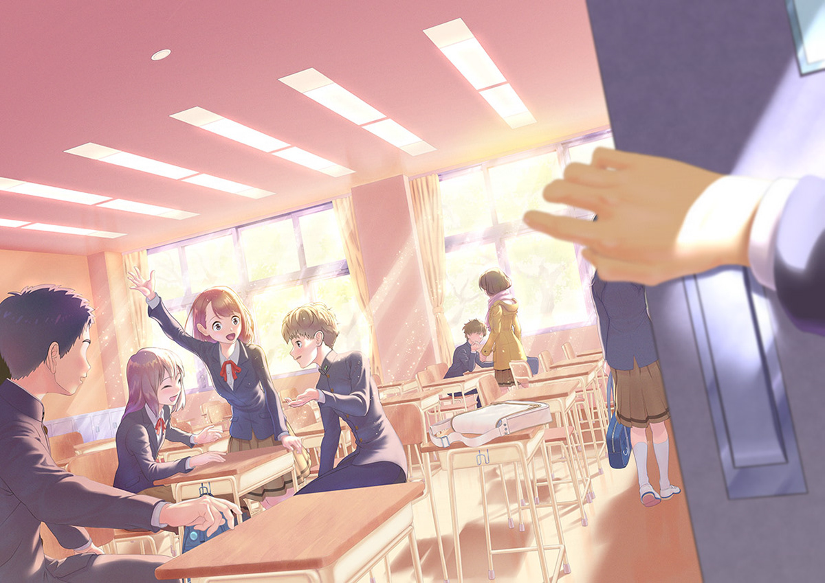 新学期「久しぶりっ」