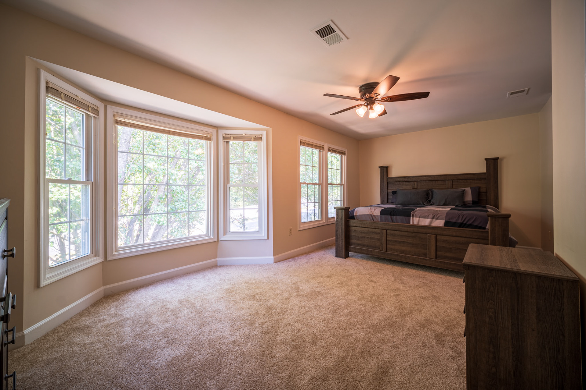 Master Bedroom. July 23rd, 2021. Shot with Sony a6600 w/ Laowa 9mm f2.8 Zero-D Lens. 5 Layer HDR Exposure.