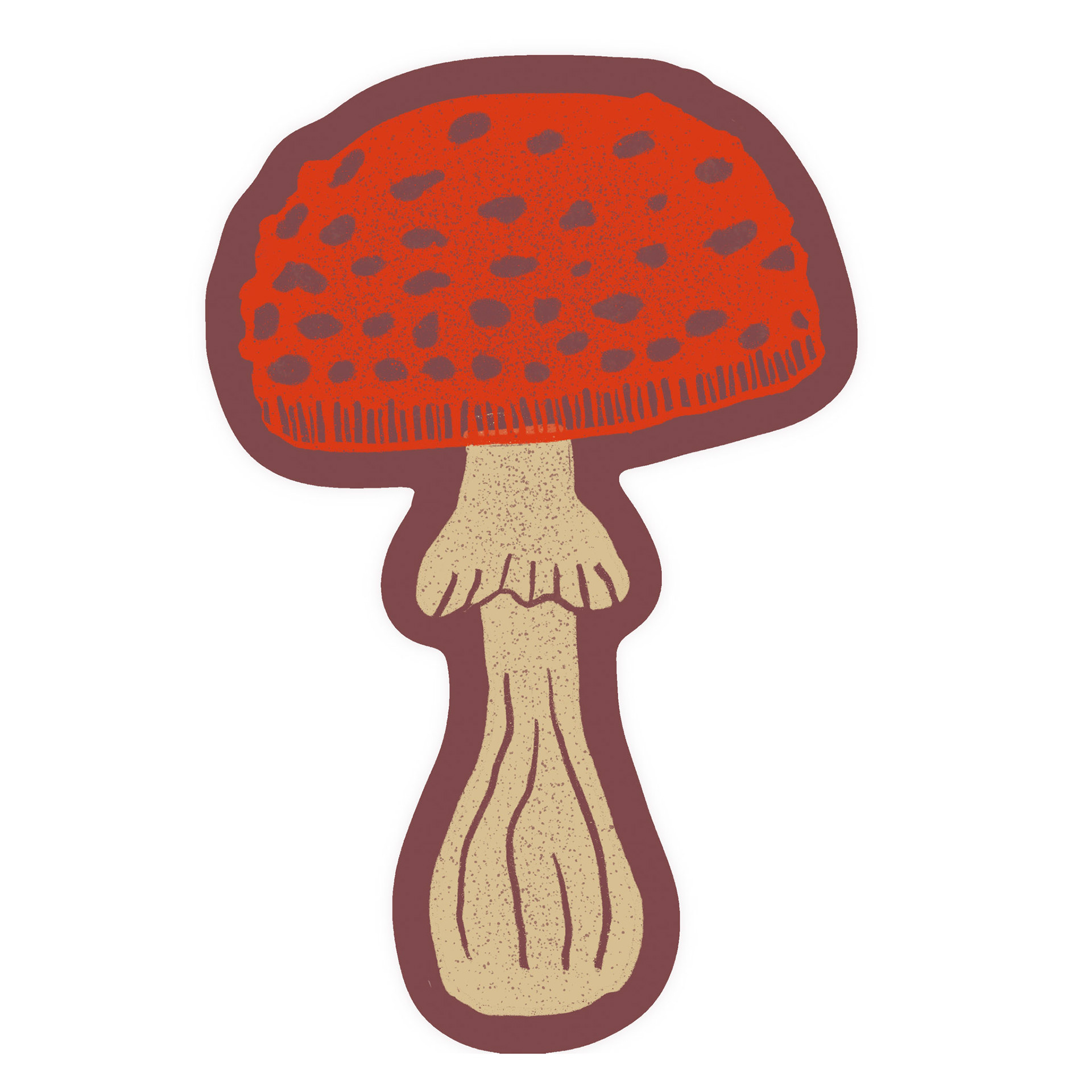 Linocut Shroom