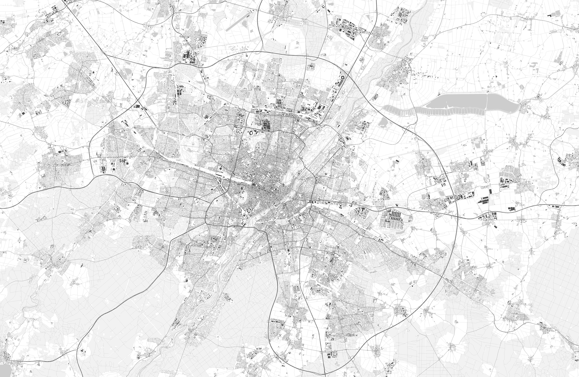 základní topografie území a příprava dat