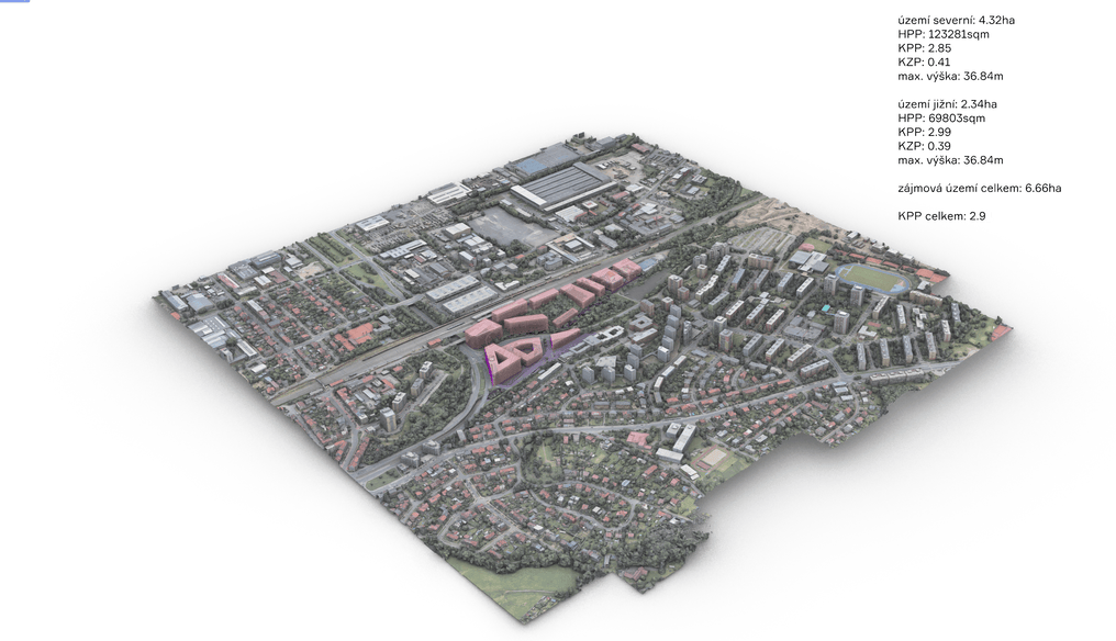 generované scénáře zástavby (Rapid Urban Prototyping)