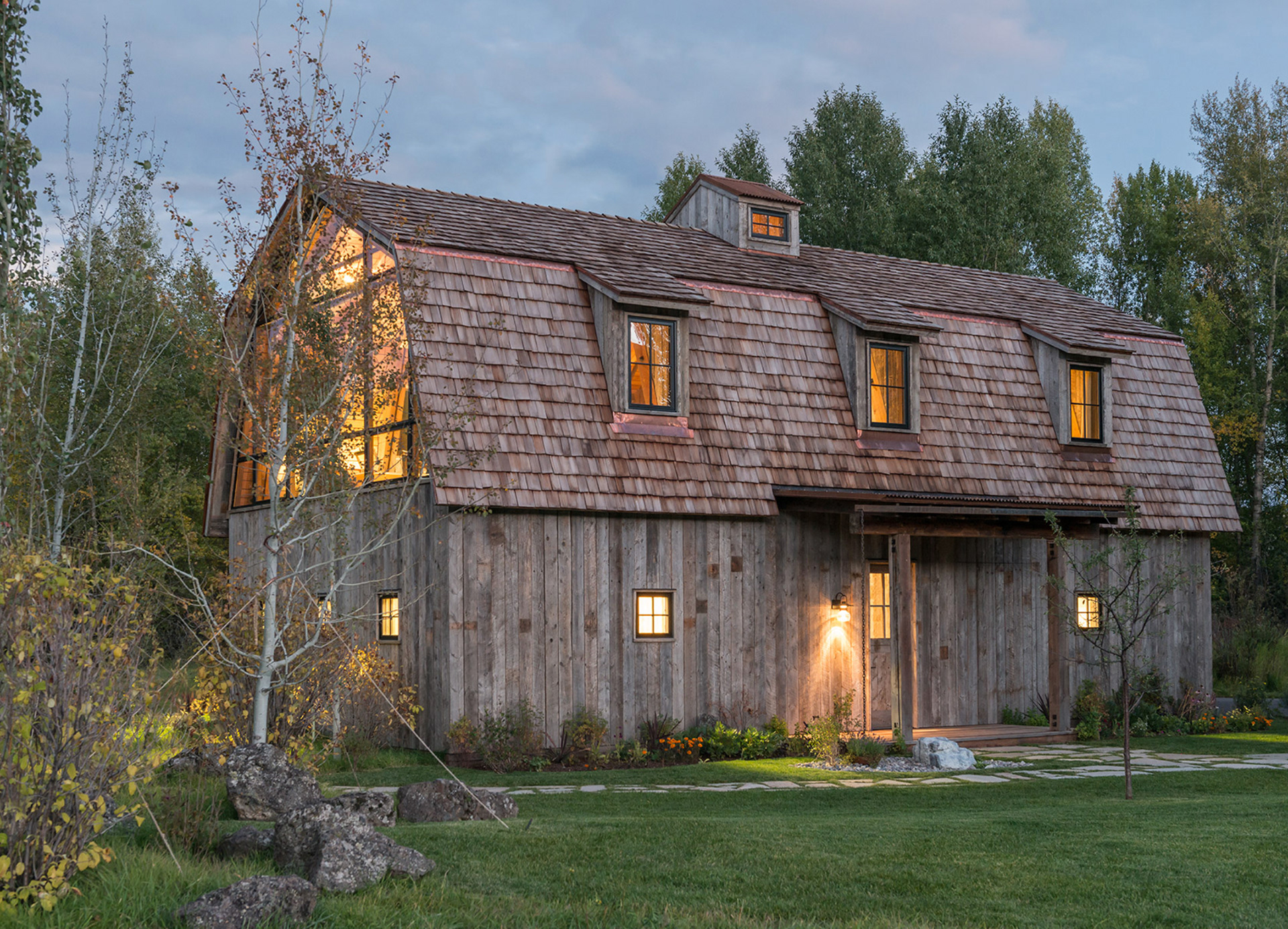 Guest Barn in the Evening