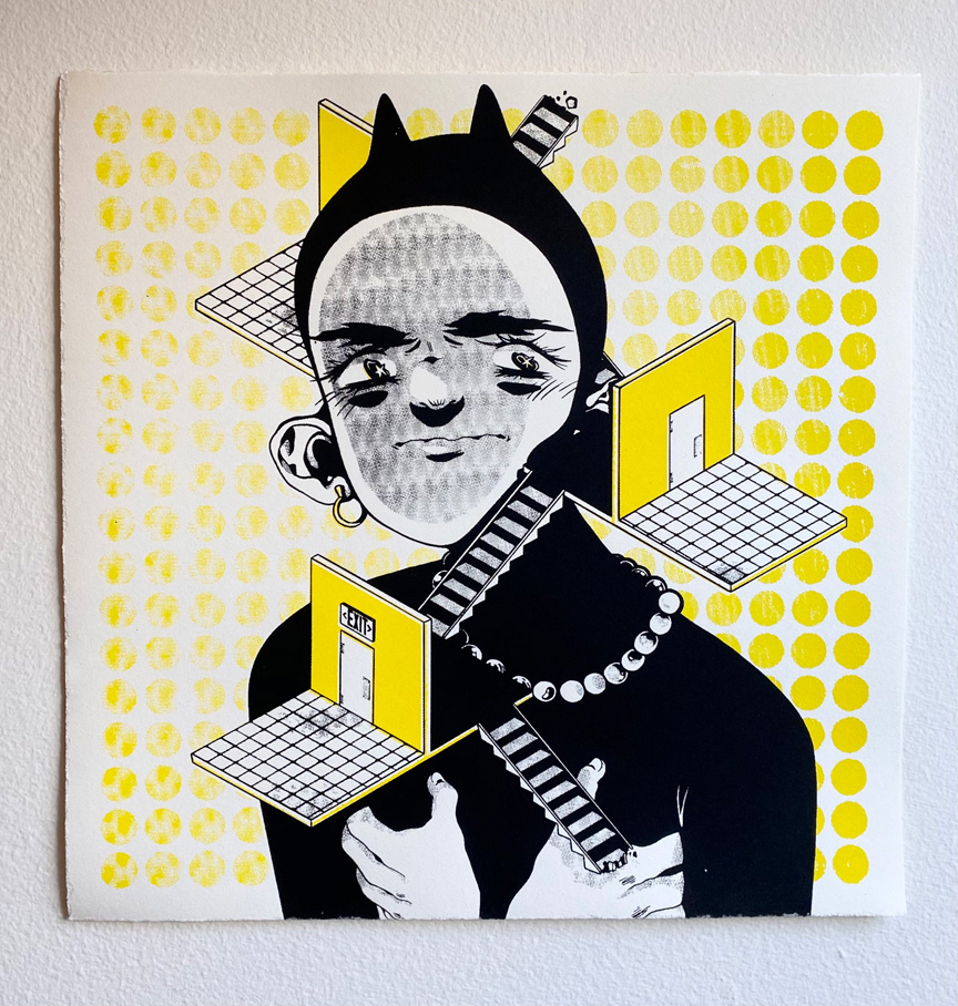 "Pathways", Screenprint, 2020