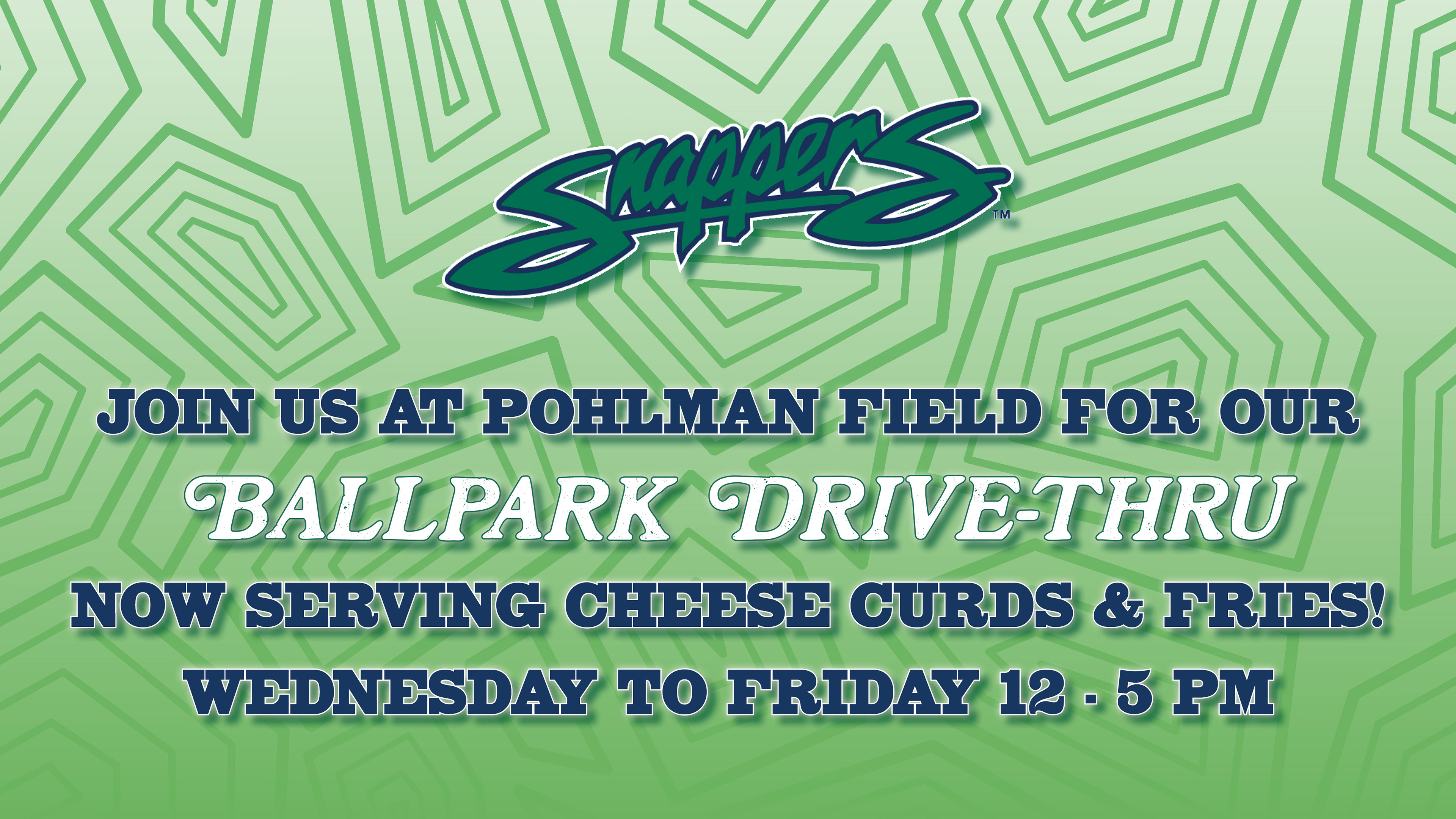 Created graphics for the COVID-19 Snappers Ballpark Drive-Thru for food!