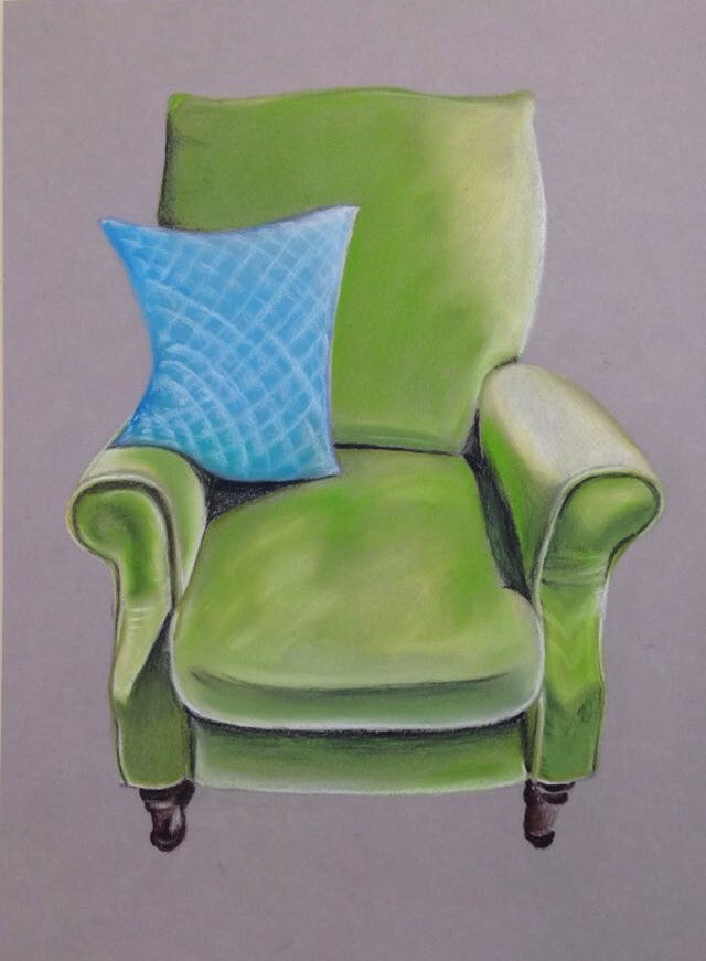 Chalk Pastel Pencils, Furniture Series, 2015