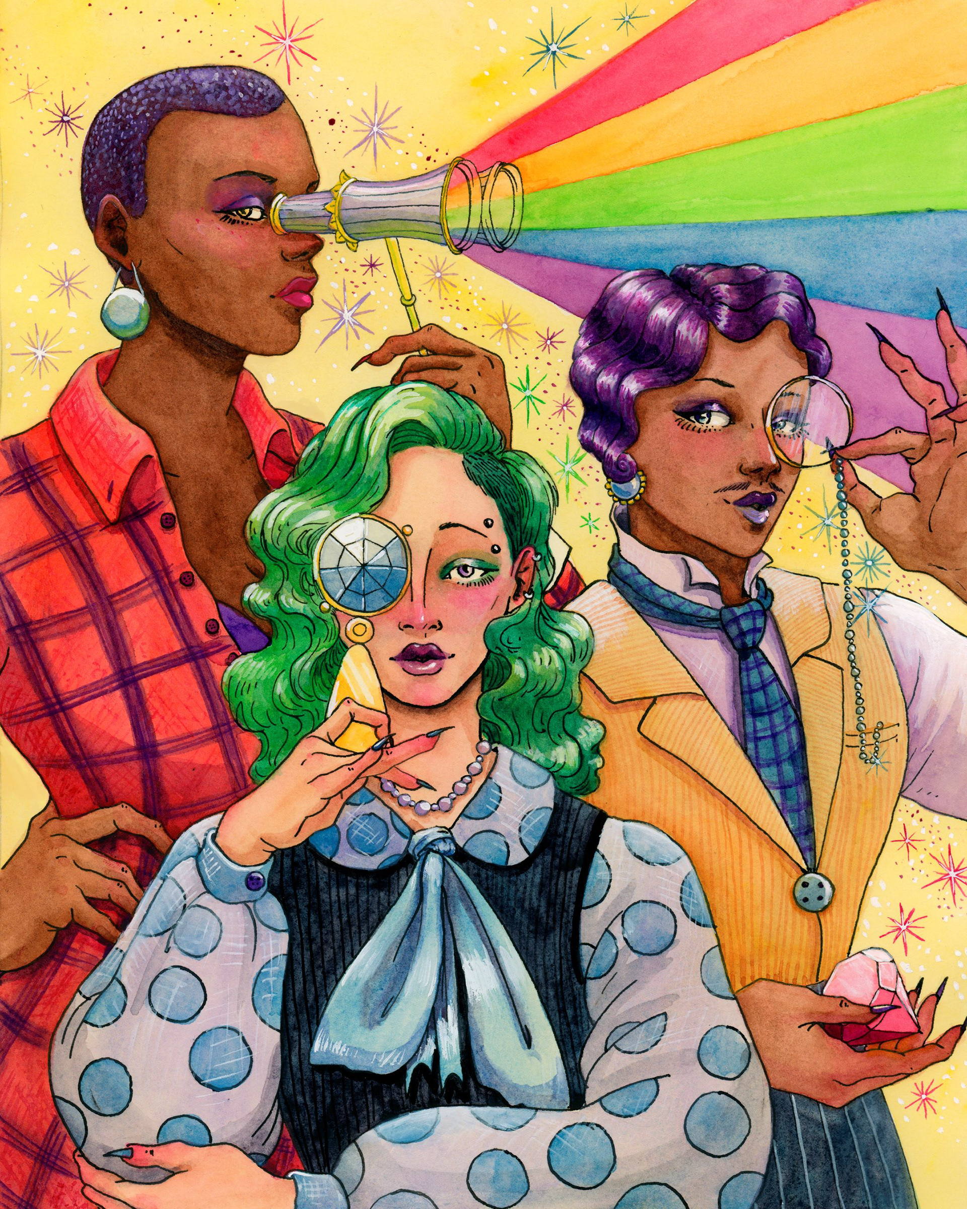"The Zenni Dilemmi", editorial illustration for InQueery Media