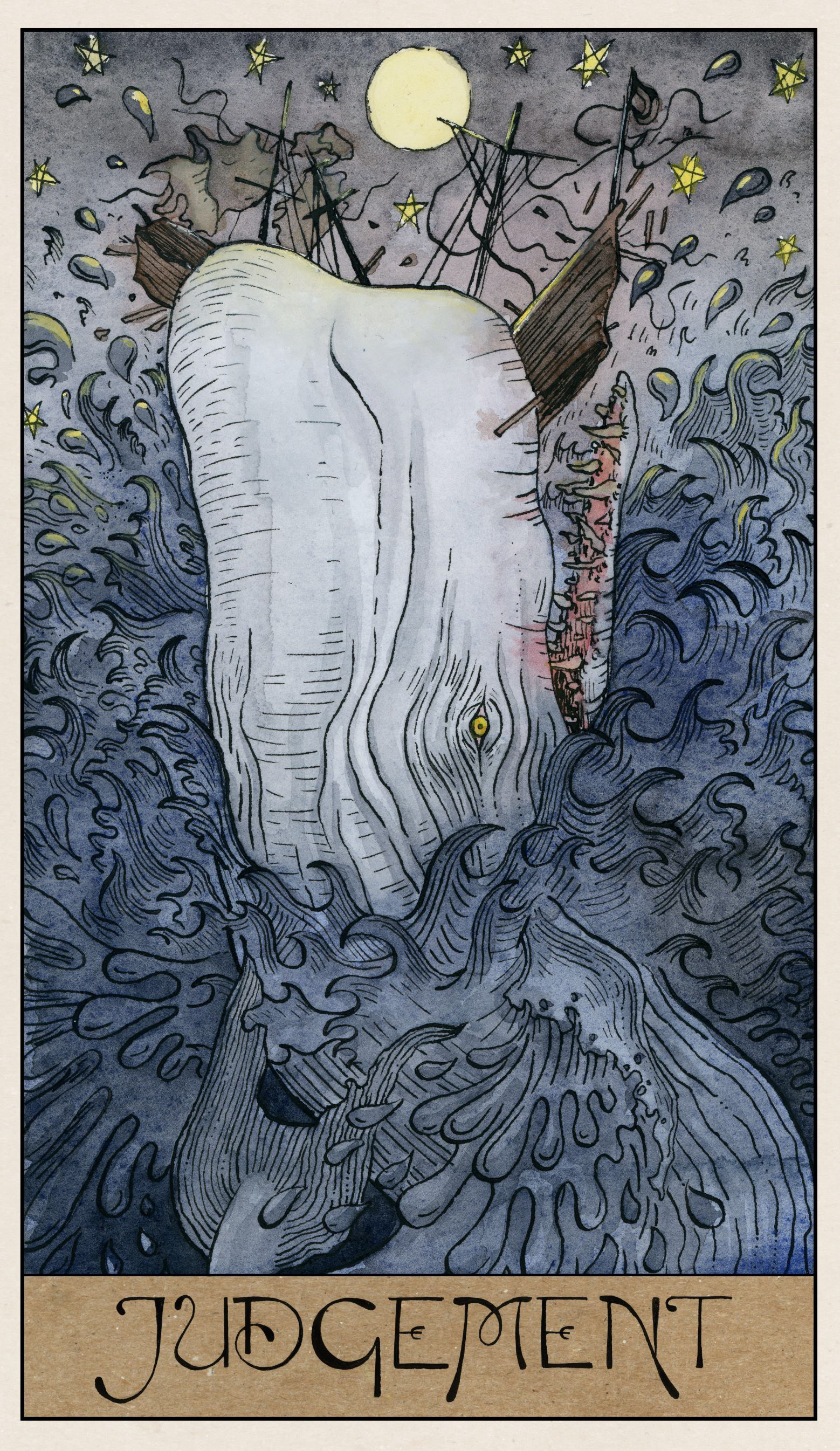 Moby Dick Tarot for Poltergeist Theater Project