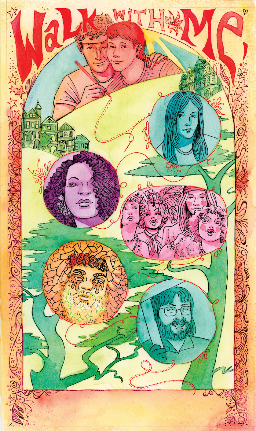 Poster for Walk With Me guided tour of the Haight, San Francisco