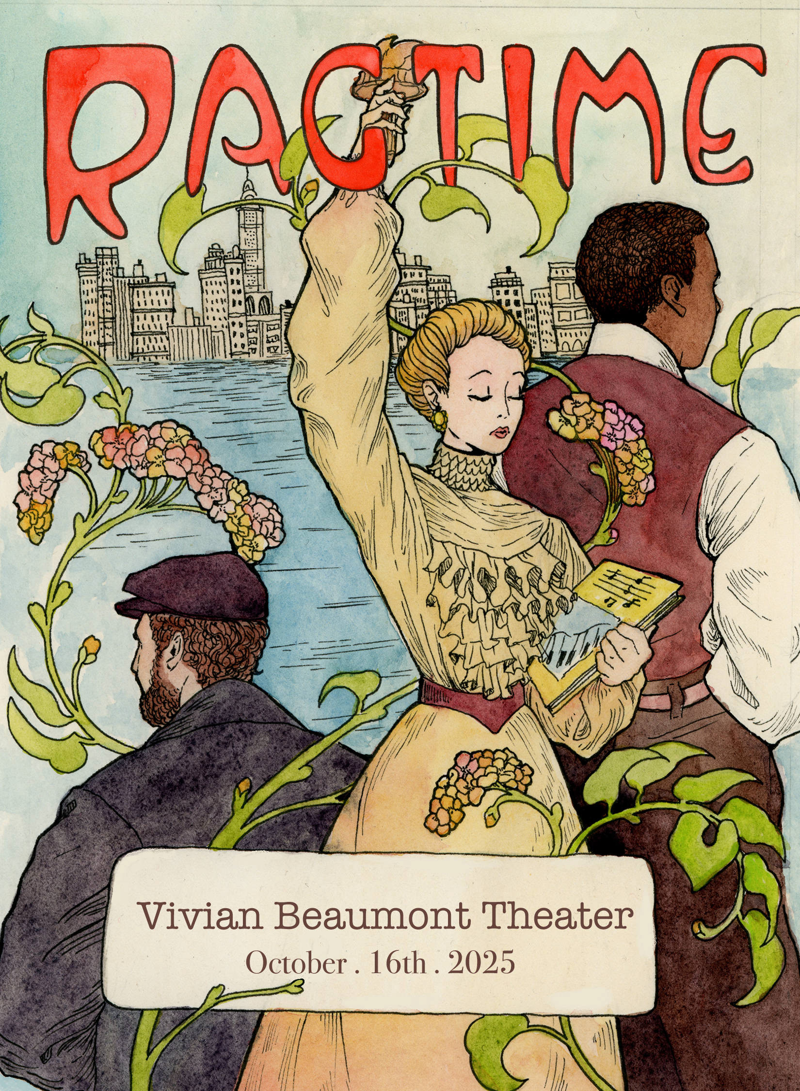 Cover for Commemorative Playing Card Deck for the 2025 Broadway production of Ragtime