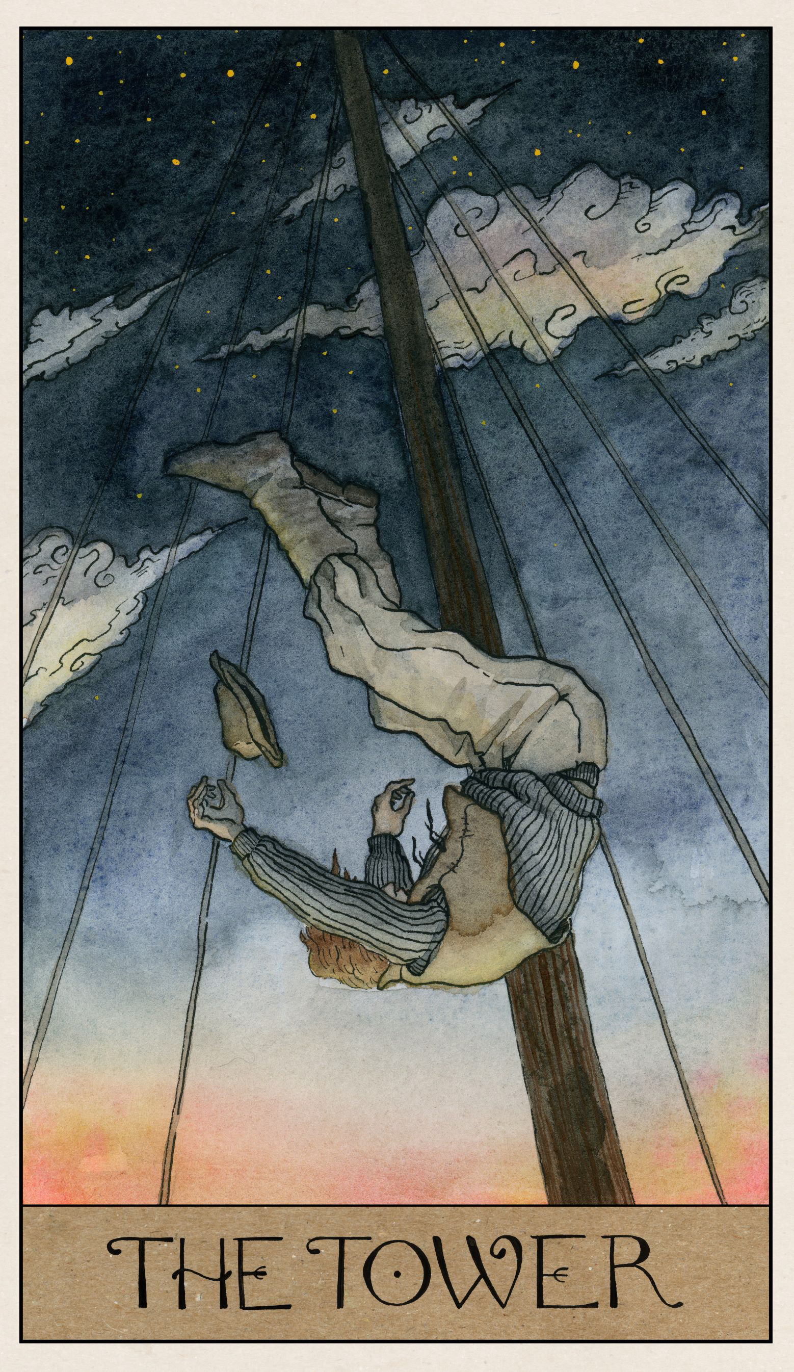 Moby Dick Tarot for Poltergeist Theater Project