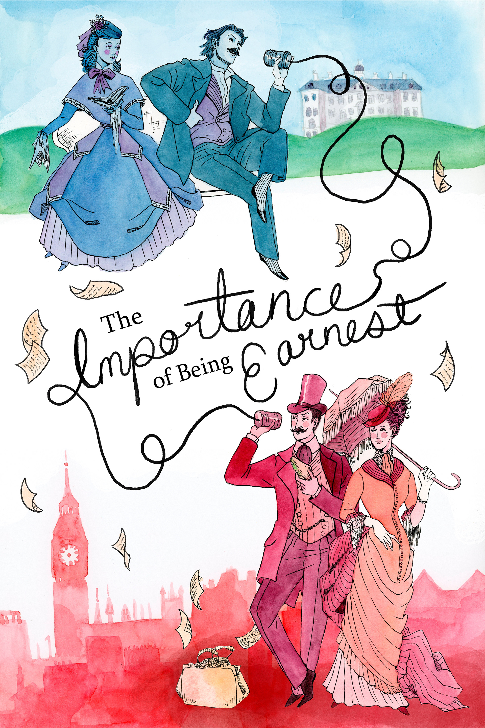 Poster for The Importance of Being Earnest by Oscar Wilde