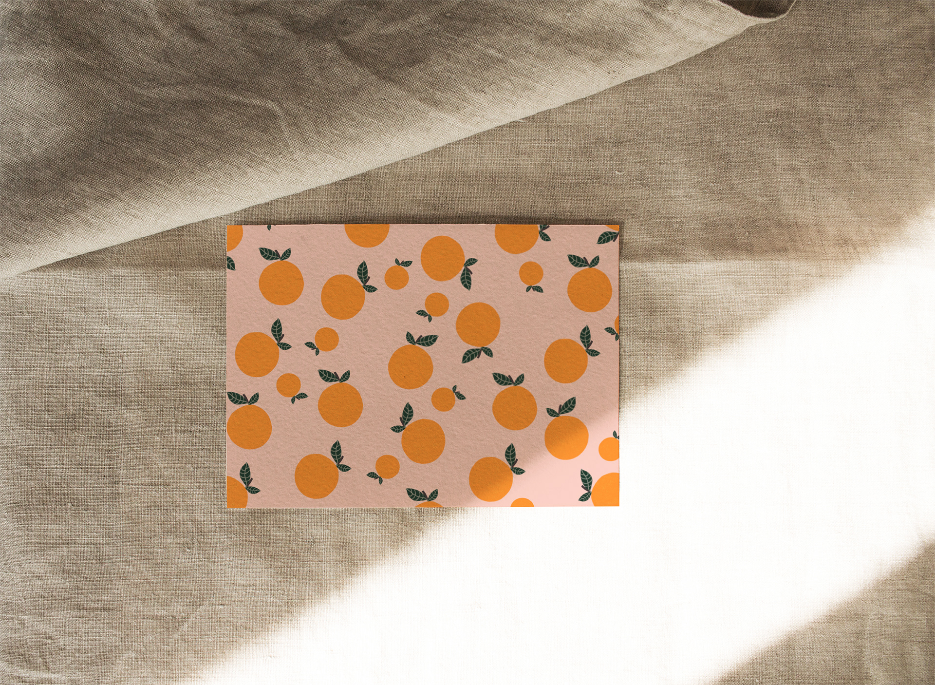 Orangen. Papier-Tischsets in vielen Farben und illustrierten Motiven im Shop