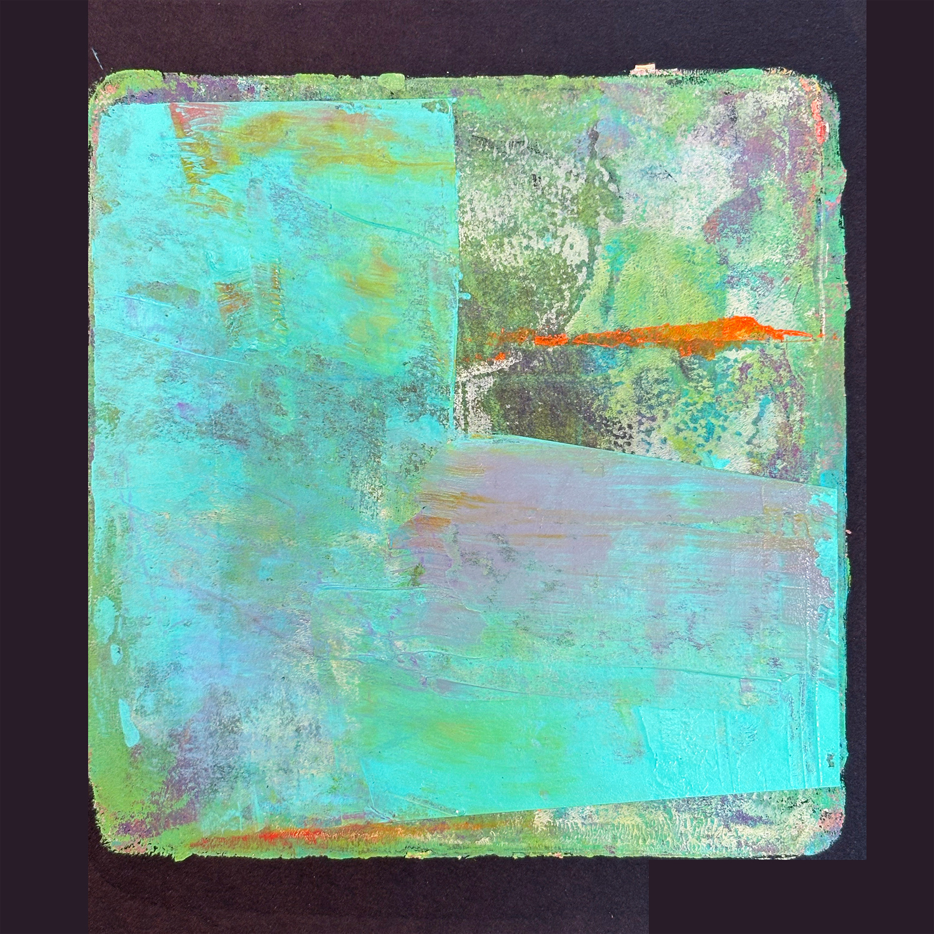 Polygon Series, Schema | Framed Size 12 x 12