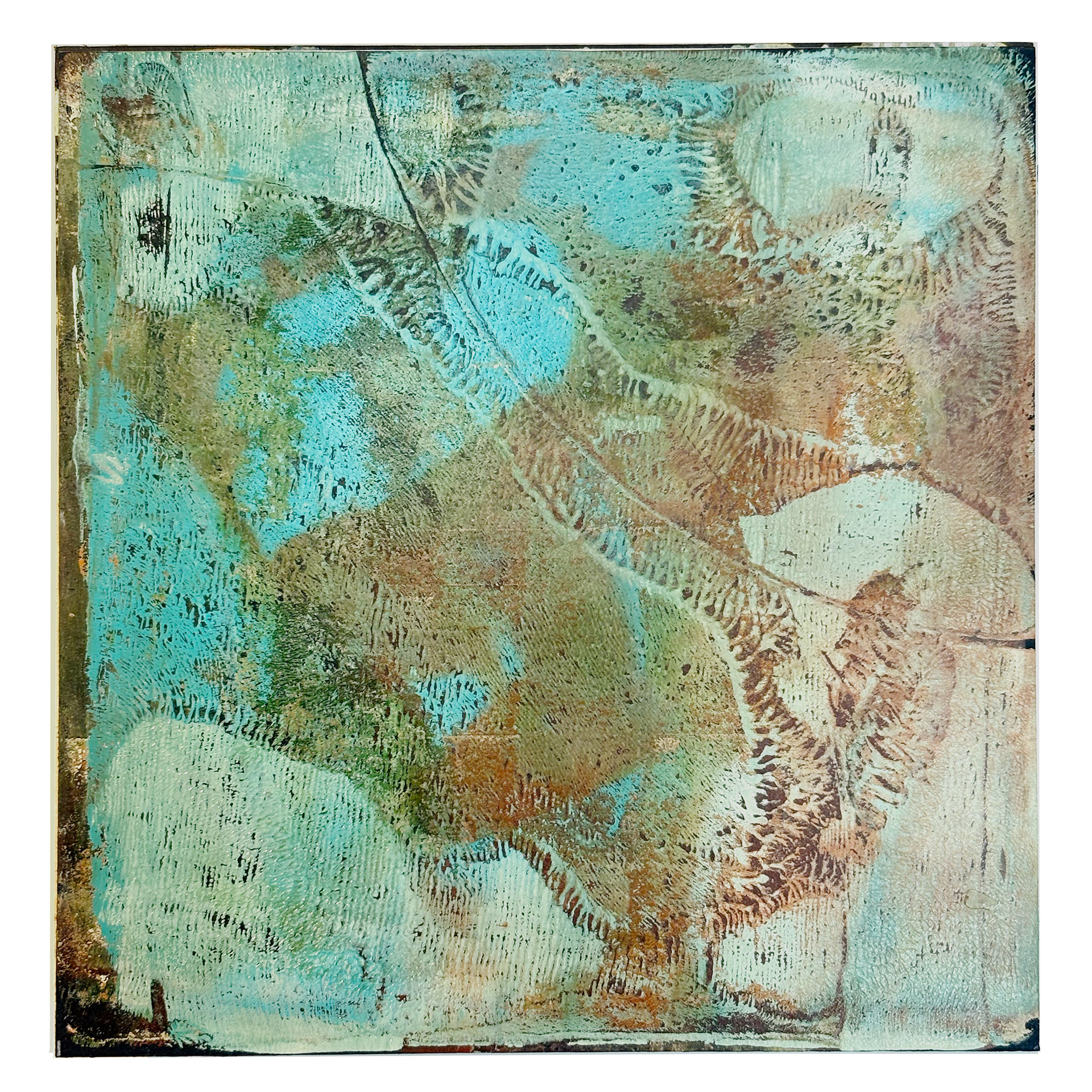 Sea Floor | 6 x 6 Wood Panel