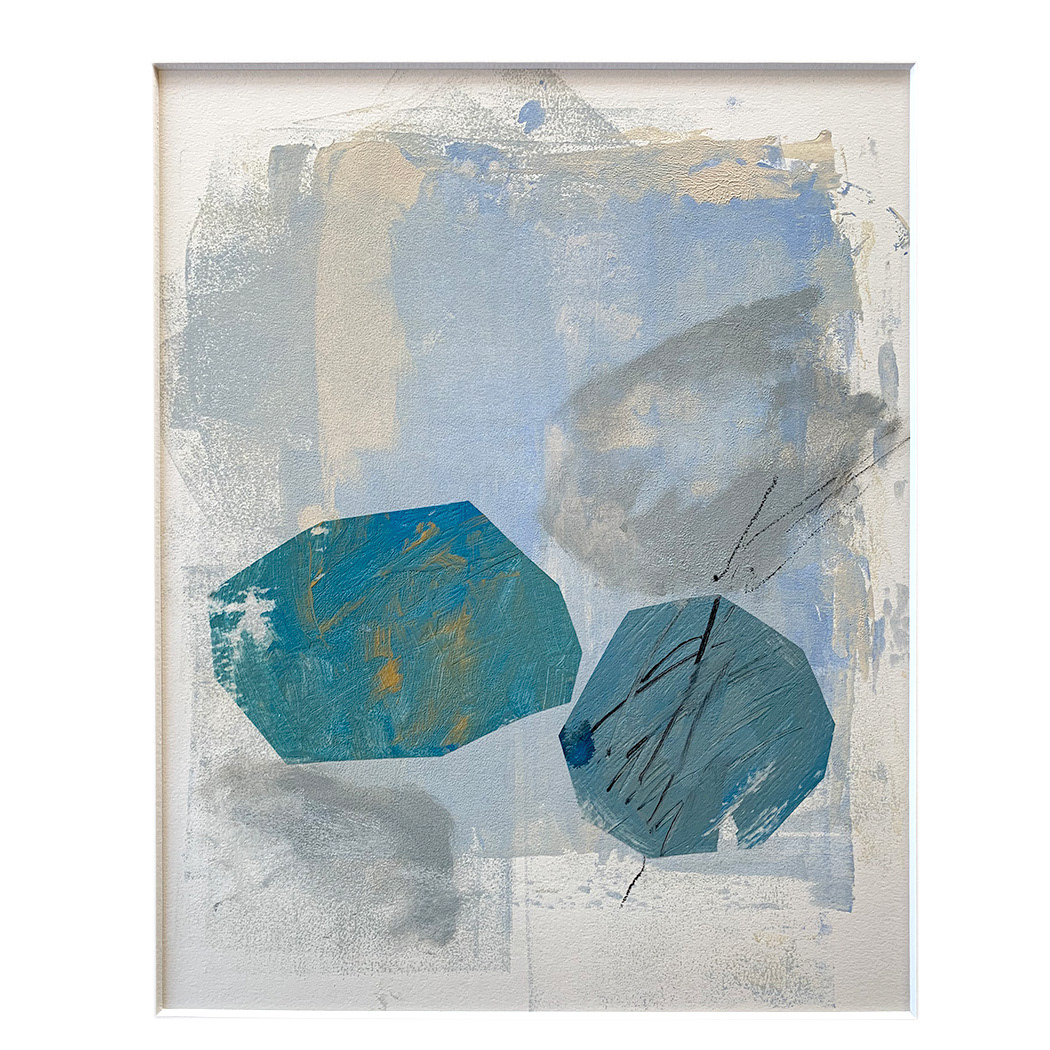 Stones, Blue River | Framed Size 16 x 20