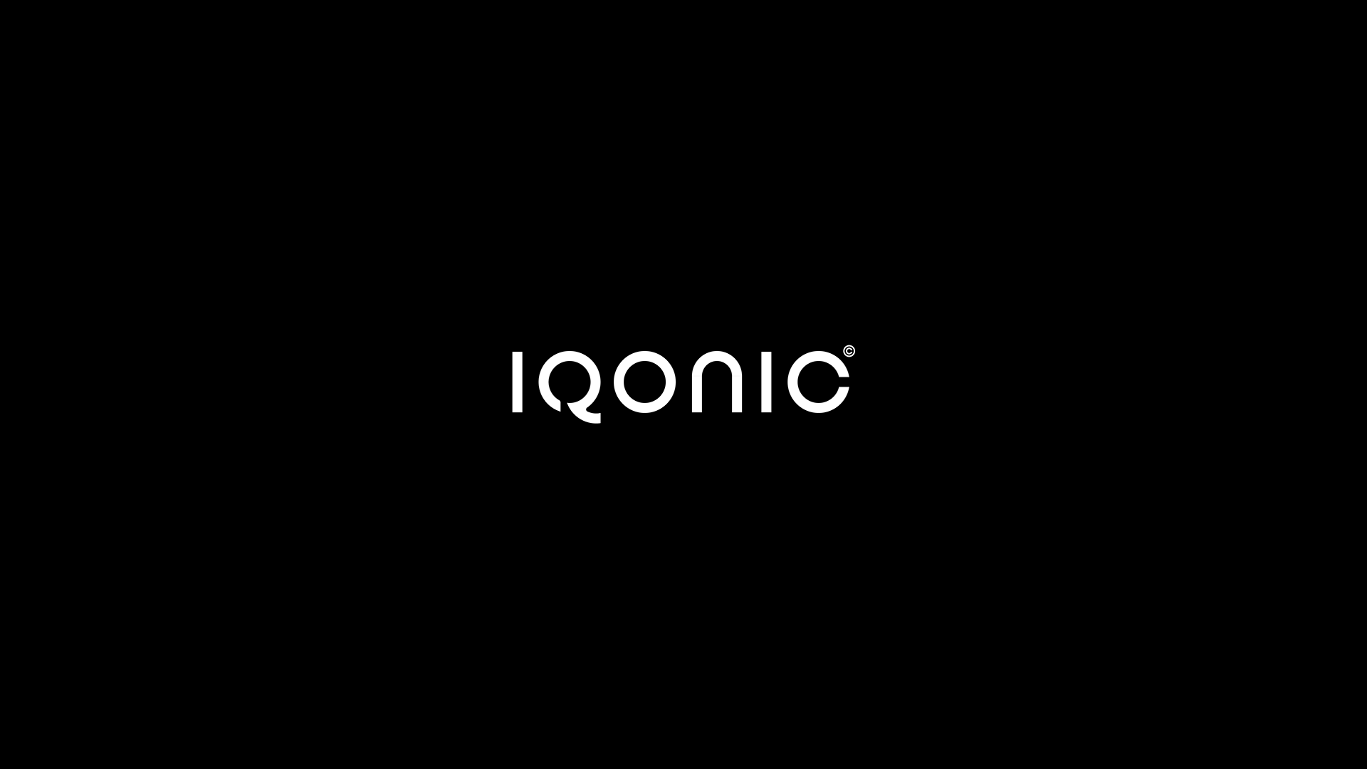 White Logotype on Black Background