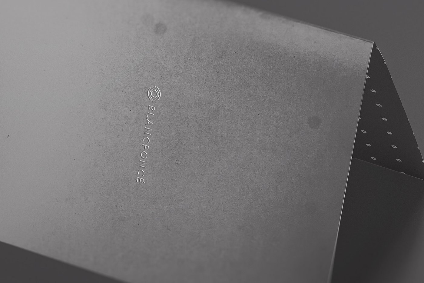 Folder with Embossed Logo