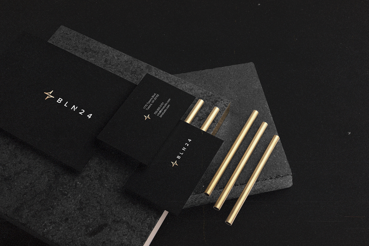 Business Cards and Envelope