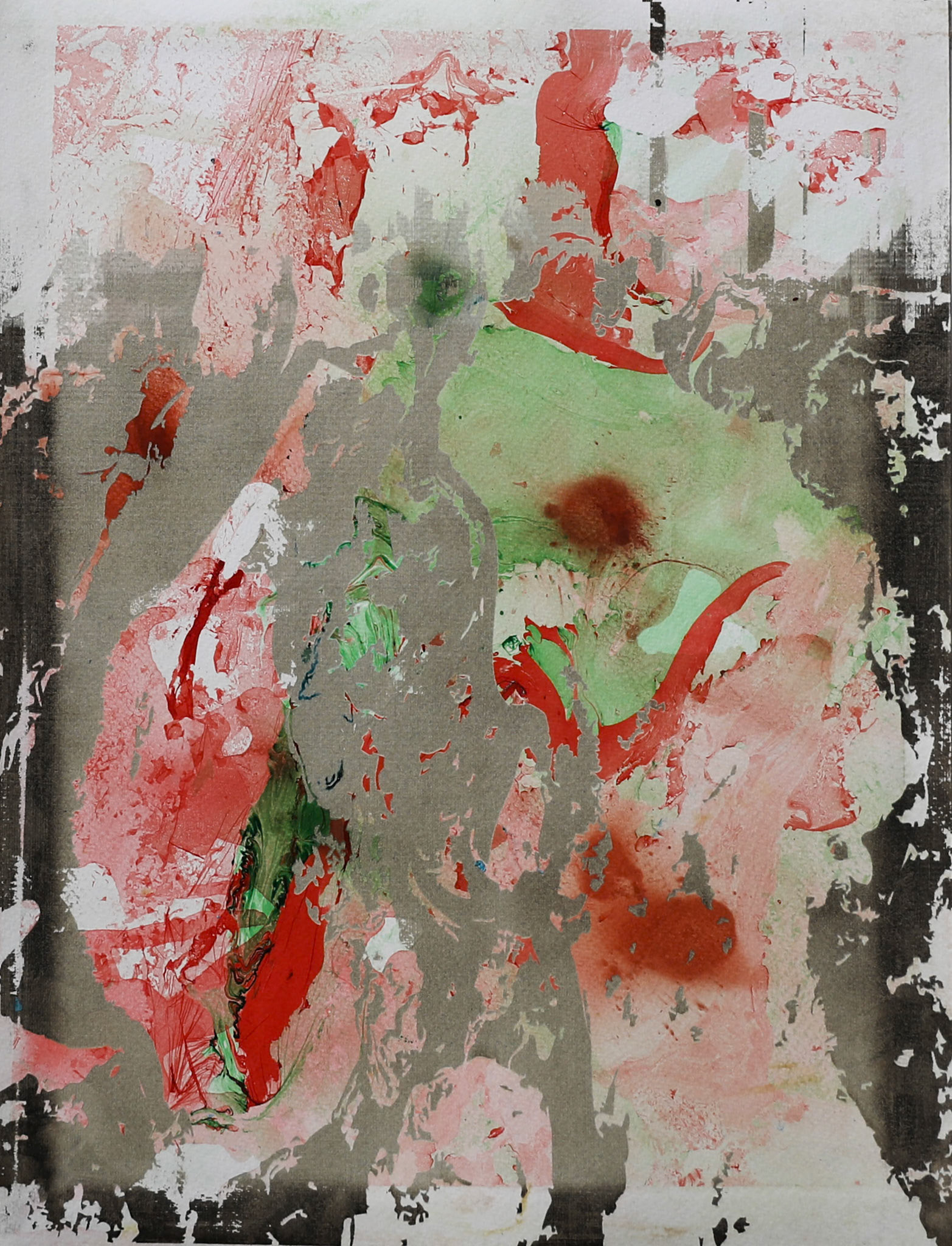 Différents types d'encre, lasérisation, 40 x 30 cm