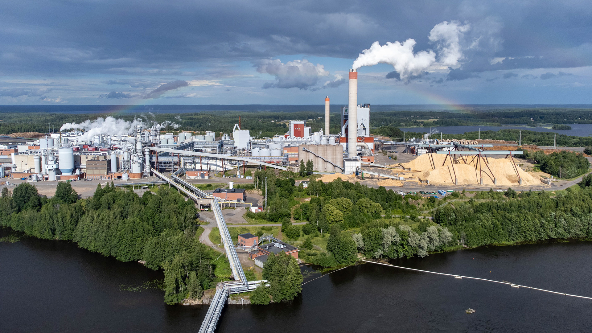 UPM Kymin tehdasintegraatti Kuusaanniemessä (7.2022)