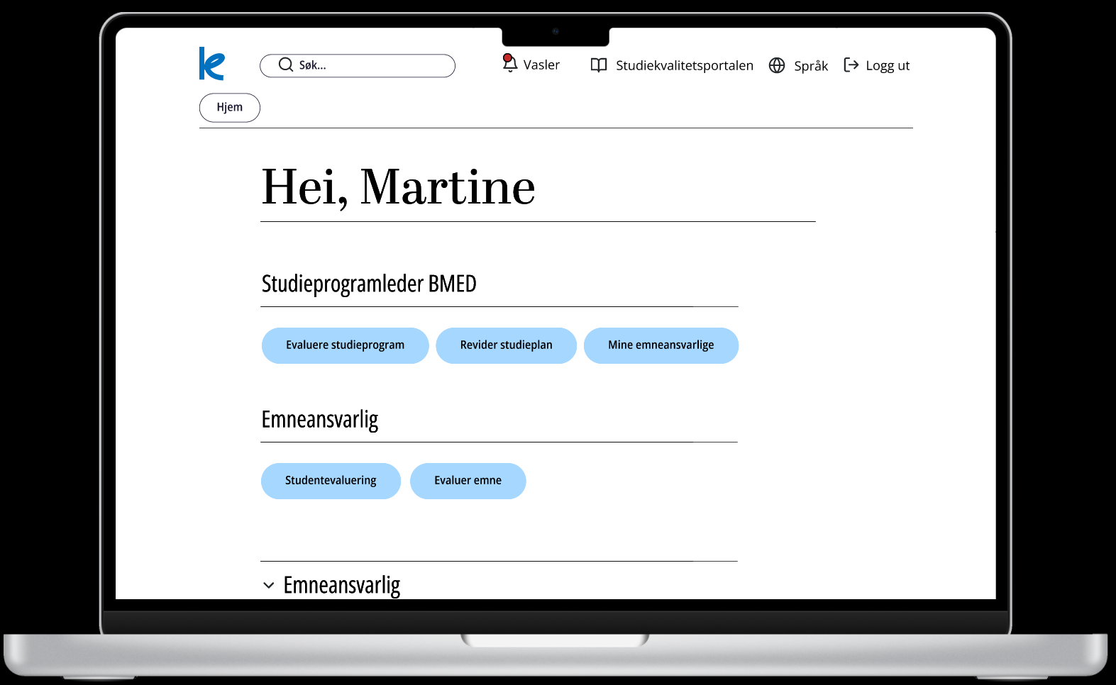Ferdig desktop prototype