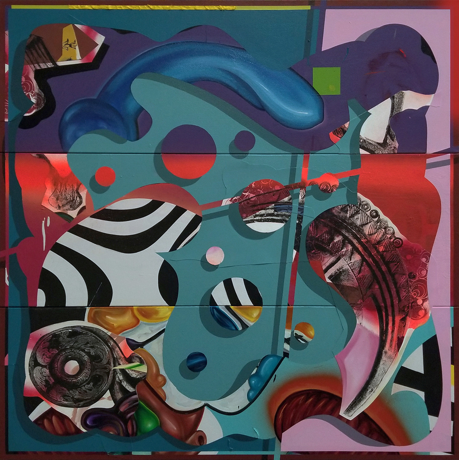 Nucleus Retroambiguus, 2019, 36”x36”