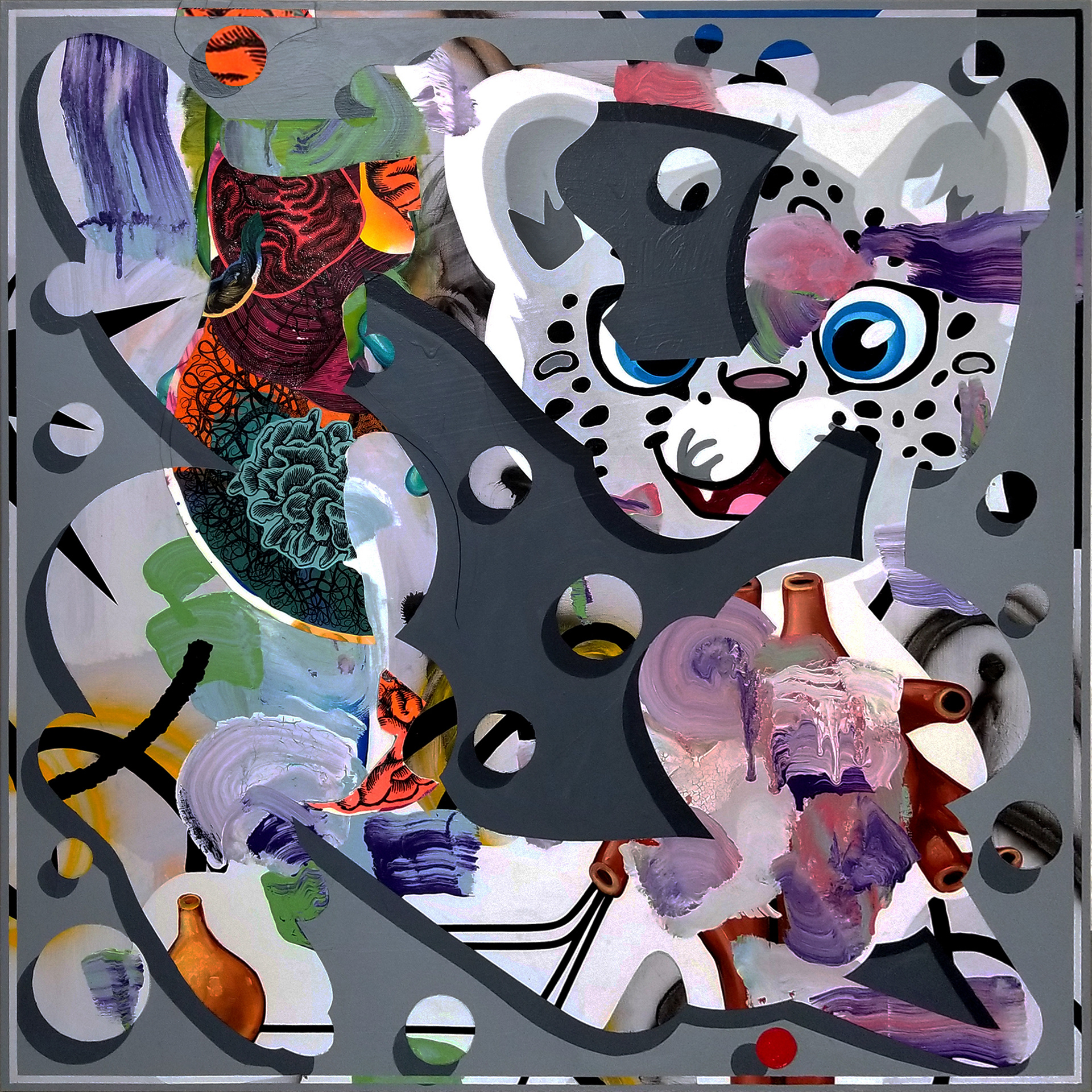 Hypnagogic Jerk, 2019, 36"x36"