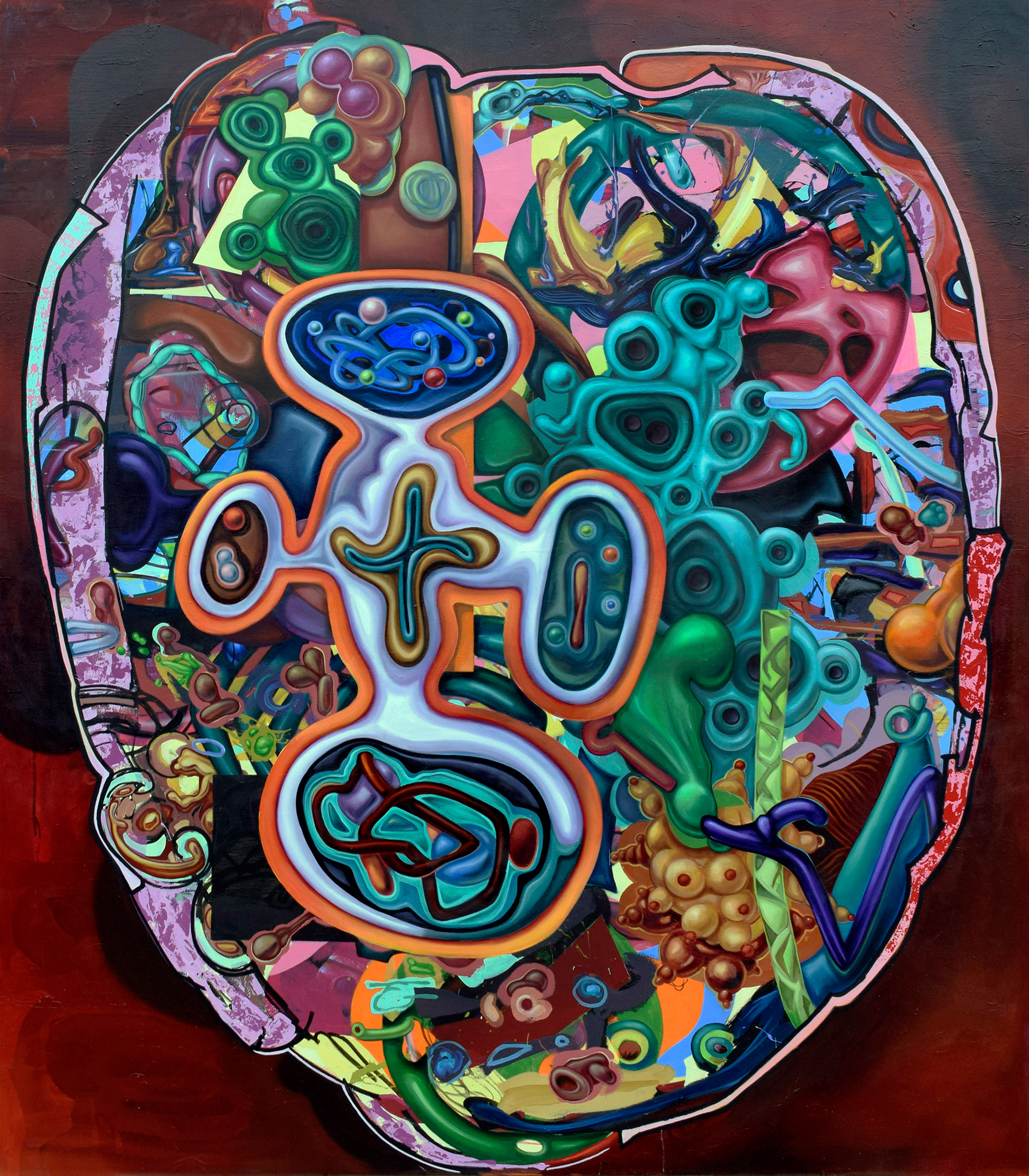 BiOde 2016 84" x 96" oil and acrylic on canvas